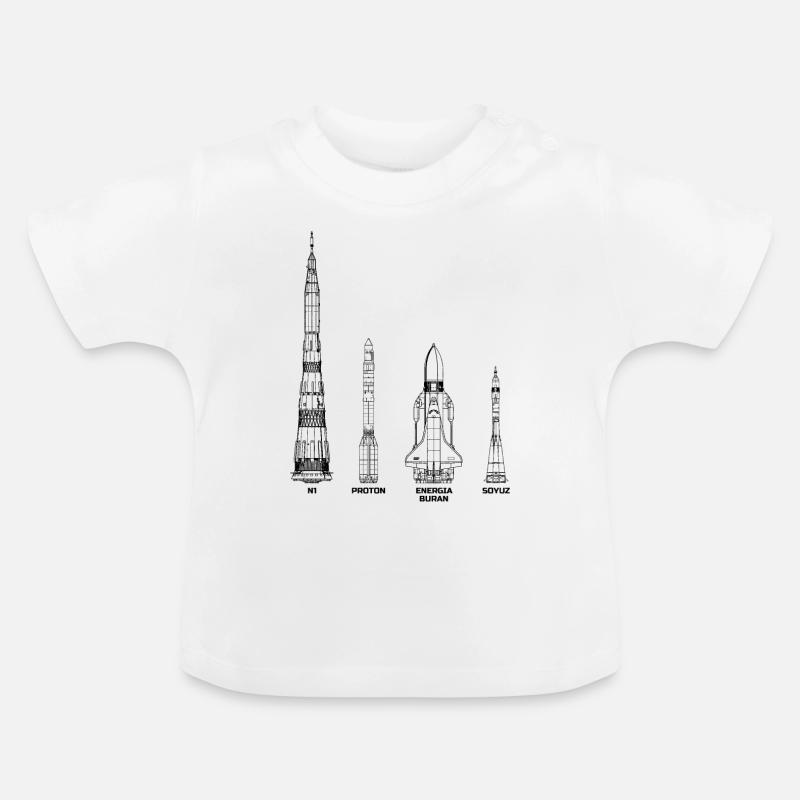 Missiles Union soviétique Russie - T-shirt bio col rond Bébé - blanc