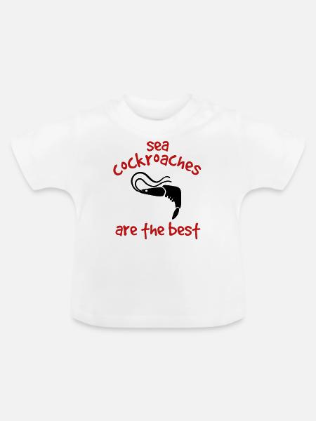 Beste Garnelen - Baby Bio-T-Shirt mit Rundhals - Weiß