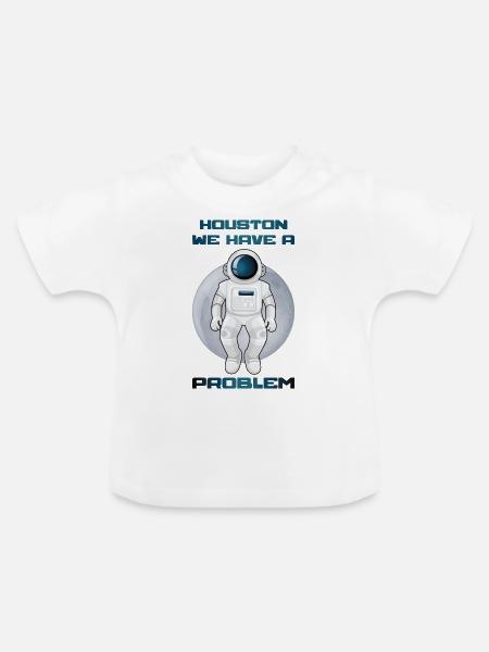 Astronaut - Baby Bio-T-Shirt mit Rundhals - Weiß
