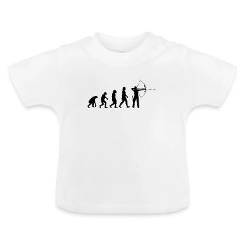 Arc-en-ciel Evolution arc-en-ciel Arc - T-shirt bio col rond Bébé - blanc - Devant