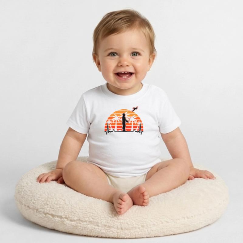 Model Airplane Evolution Model Airplane Model Maker Baby Organic T-Shirt with Round Neck