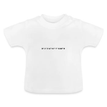 Coordonnées de Cadix - T-shirt bio col rond Bébé - blanc - Devant