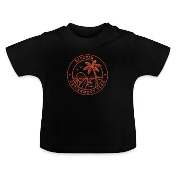 Crypto Mon plan de retraite, drôle d’investissement - T-shirt bio col rond Bébé - noir - Devant