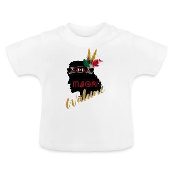 Maori - Baby Bio-T-Shirt mit Rundhals - Weiß - Vorne
