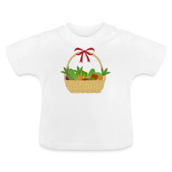 Légumes - T-shirt bio col rond Bébé - blanc - Devant