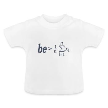 Statique - T-shirt bio col rond Bébé - blanc - Devant
