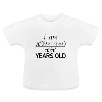 Formule Math Age - T-shirt bio col rond Bébé - blanc - Devant