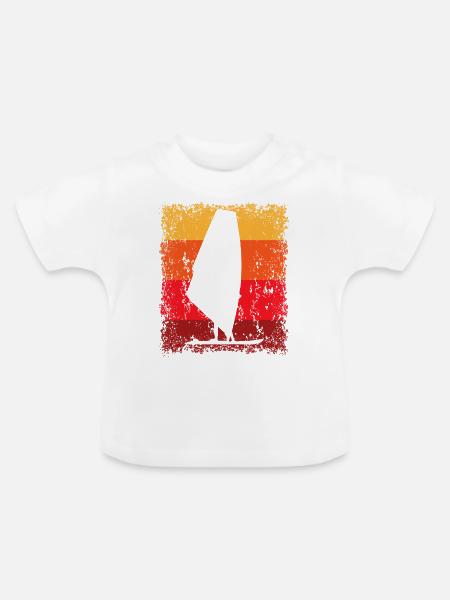 Windsurf Windsurfen Windsurfer Windsurfing - Baby Bio-T-Shirt mit Rundhals - Weiß