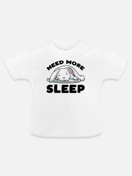 Weißer Hase Kaninchen - Baby Bio-T-Shirt mit Rundhals - Weiß