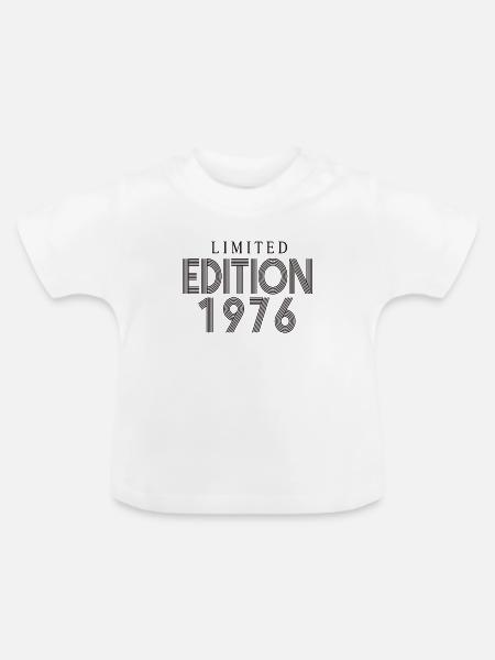 Limited Edition 1976 - Baby Bio-T-Shirt mit Rundhals - Weiß