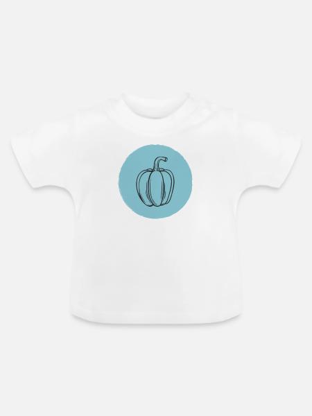 Paprika - Baby Bio-T-Shirt mit Rundhals - Weiß