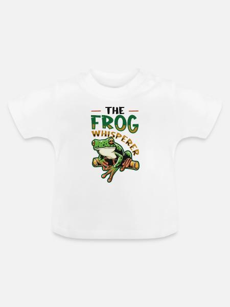 Der Froschflüsterer - Baby Bio-T-Shirt mit Rundhals - Weiß
