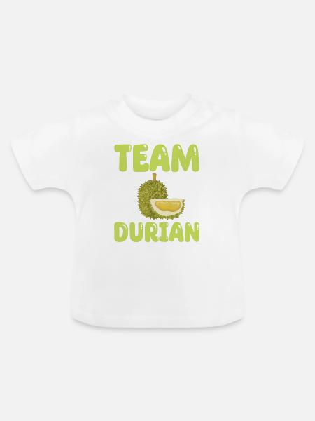 Team Durian - Baby Bio-T-Shirt mit Rundhals - Weiß