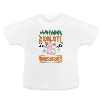 Axolotl Whisperer Queue Lurch - T-shirt bio col rond Bébé - blanc - Devant