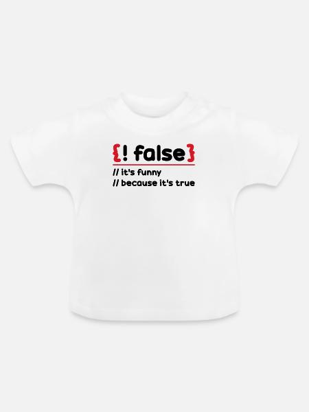 Programmierer Programmierung Software Coding Encoder - Baby Bio-T-Shirt mit Rundhals - Weiß
