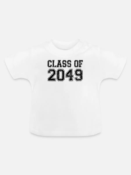 Klasse von 2049 - Baby Bio-T-Shirt mit Rundhals - Weiß