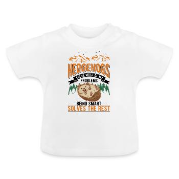 Hedgehog Gift Goose Gel - T-shirt bio col rond Bébé - blanc - Devant