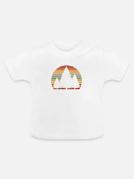 Tree Climbing - Baby Bio-T-Shirt mit Rundhals - Weiß