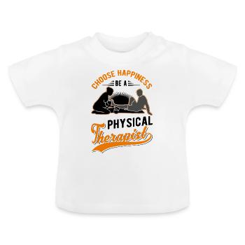 Physiotherapist Physiotherapy Physio - Baby Organic T-Shirt with Round Neck - white - Front