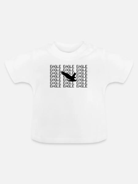 Adler - Baby Bio-T-Shirt mit Rundhals - Weiß