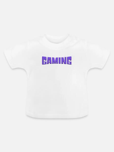 gaming - Baby Bio-T-Shirt mit Rundhals - Weiß