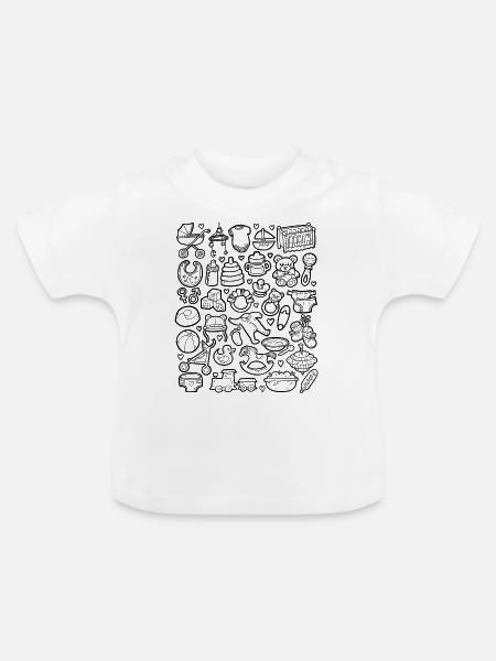 Baby - Baby Bio-T-Shirt mit Rundhals - Weiß