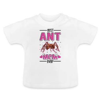 Meilleure fourmi maman jamais fourmis fourmis fourmis - T-shirt bio col rond Bébé - blanc - Devant