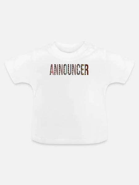 Ansager - Baby Bio-T-Shirt mit Rundhals - Weiß