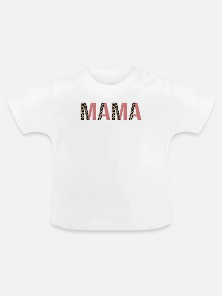 Mamma - Baby Bio-T-Shirt mit Rundhals - Weiß