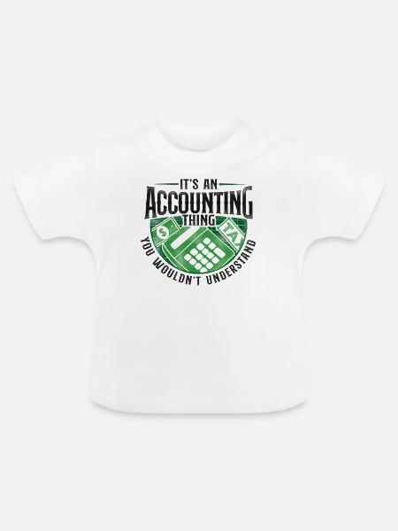 Accountant Bookkeeper Accounting - Baby Bio-T-Shirt mit Rundhals - Weiß