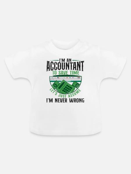 Accountant Bookkeeper Accounting - Baby Bio-T-Shirt mit Rundhals - Weiß