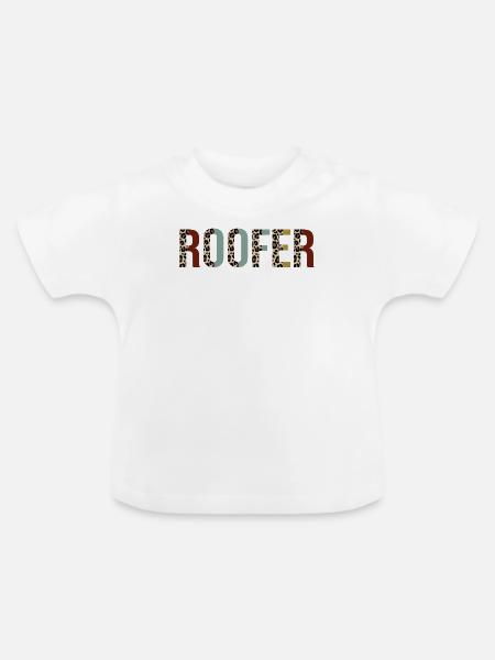 Dachdecker - Baby Bio-T-Shirt mit Rundhals - Weiß