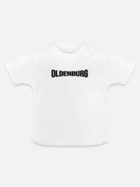 Oldenburg - Baby Bio-T-Shirt mit Rundhals - Weiß