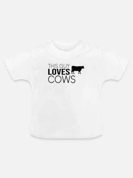 Typ Kuh Spruch - Baby Bio-T-Shirt mit Rundhals - Weiß