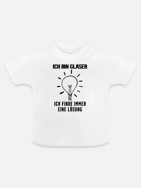 Glaser Beruf Ausbildung - Baby Bio-T-Shirt mit Rundhals - Weiß