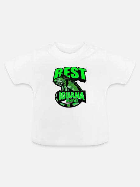 Leguan - Baby Bio-T-Shirt mit Rundhals - Weiß