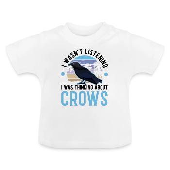 Crow Gift Crow Raven Beetle Breeder - T-shirt bio col rond Bébé - blanc - Devant