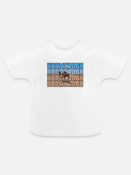 Dromedar - Baby Bio-T-Shirt mit Rundhals - Weiß