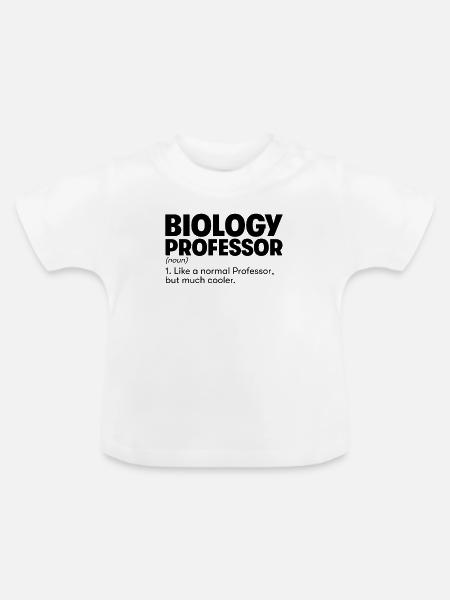 Biologie-Professor - Baby Bio-T-Shirt mit Rundhals - Weiß