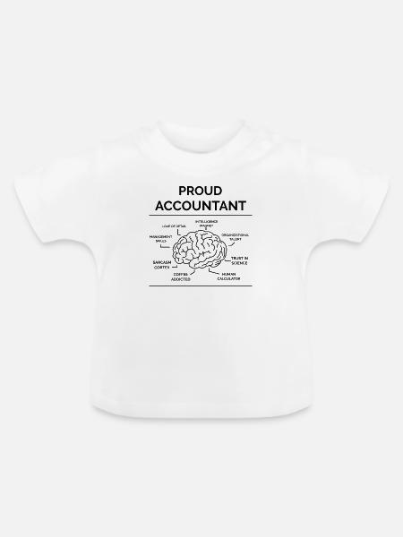 Buchhalter - Baby Bio-T-Shirt mit Rundhals - Weiß