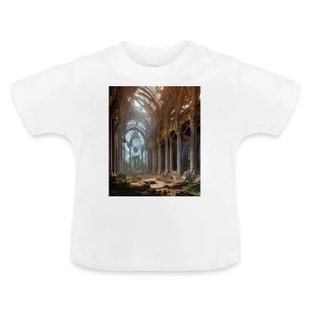 Griechische Mythology Tempel Ruinen Griechenland - Baby Bio-T-Shirt mit Rundhals - Weiß - Vorne