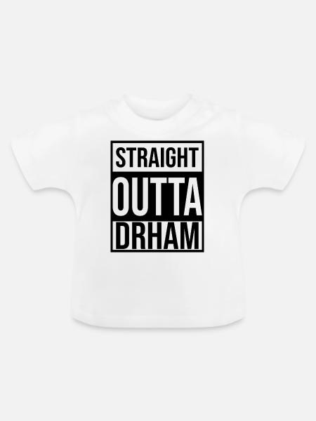 Erzgebirge Daheim Drham - Baby Bio-T-Shirt mit Rundhals - Weiß