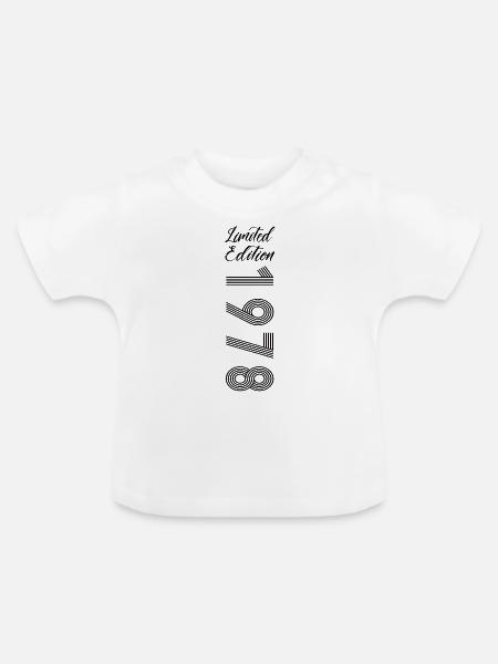 Limited Edition 1978 - Baby Bio-T-Shirt mit Rundhals - Weiß