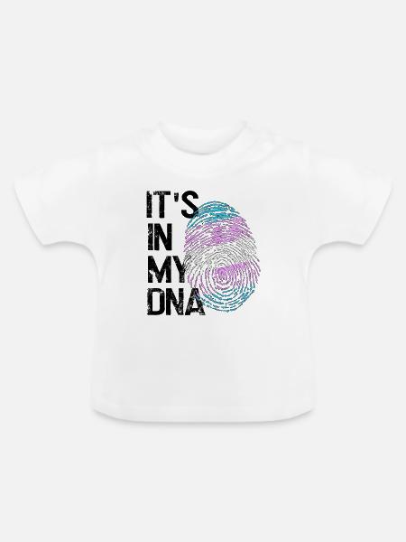 LGBTQ-Liebe in meiner DNA - Baby Bio-T-Shirt mit Rundhals - Weiß