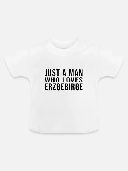 Just a Erzgebirger - Baby Bio-T-Shirt mit Rundhals - Weiß