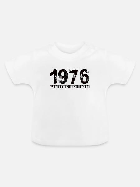 Limited Edition 1976 - Baby Bio-T-Shirt mit Rundhals - Weiß