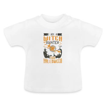 Chasseur de sorcières effrayantes sorcières effrayantes sorcière - T-shirt bio col rond Bébé - blanc - Devant