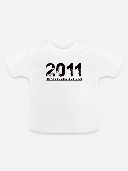 Limited Edition 2011 - Baby Bio-T-Shirt mit Rundhals - Weiß
