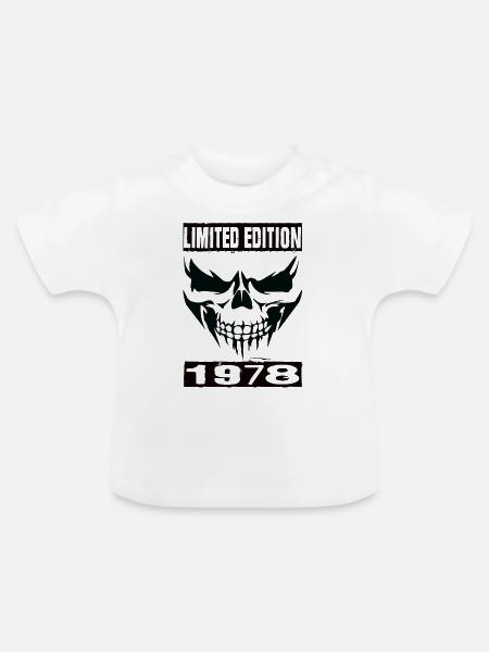 Limited Edition 1978 - Baby Bio-T-Shirt mit Rundhals - Weiß