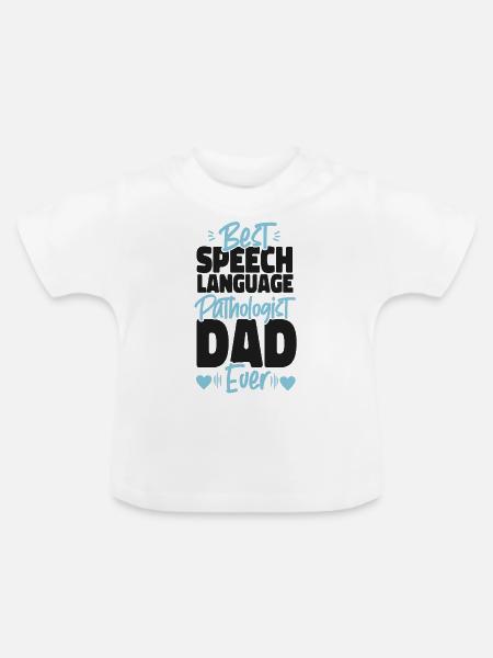 Speech Therapist Therapy Assistant - Baby Bio-T-Shirt mit Rundhals - Weiß